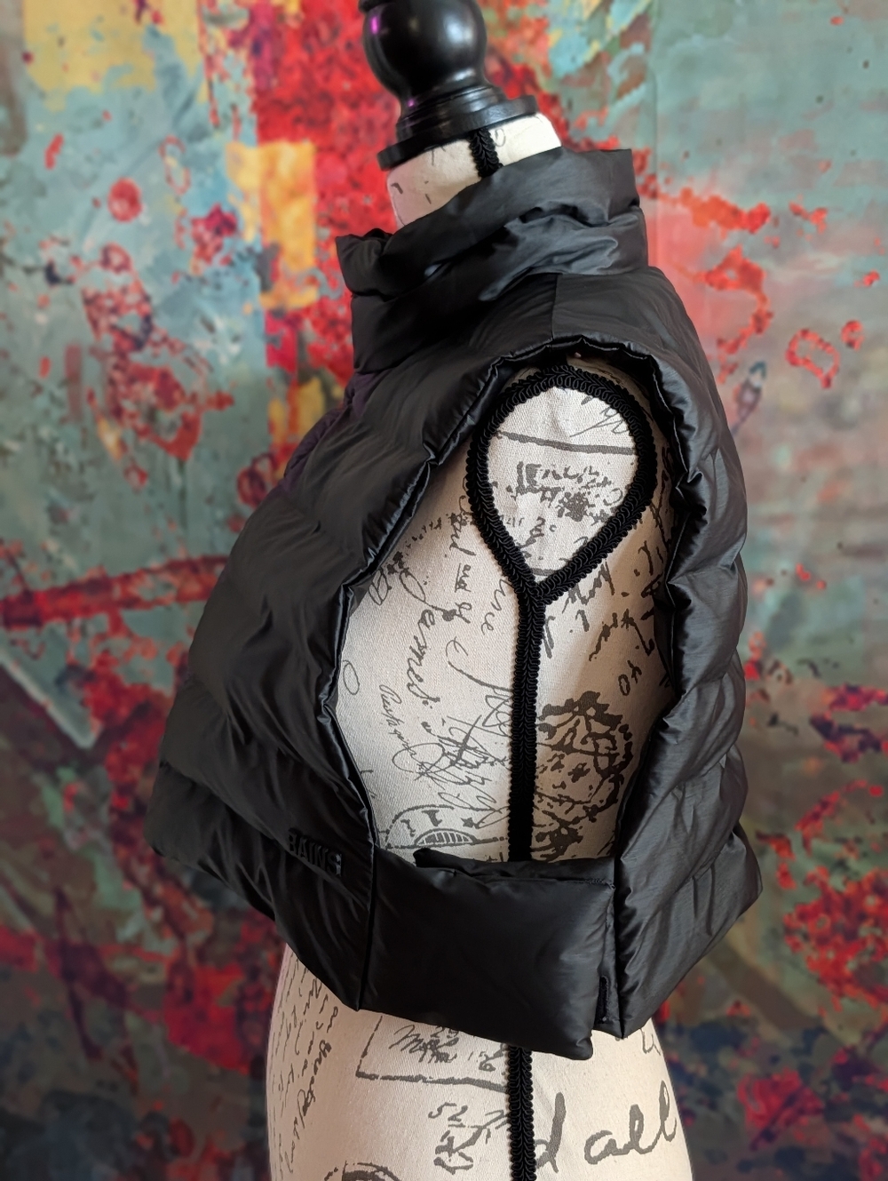 Rains Bator Sleeveless Quilted Jacket Black - Picture 3 of 13